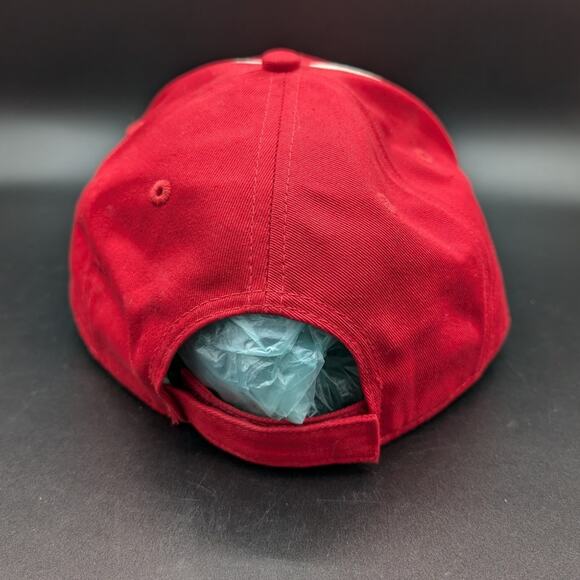 Razorbacks Hat Cap Mens One Size Adjustable Strap Back Arkansas Red OC Sports - Picture 3 of 7